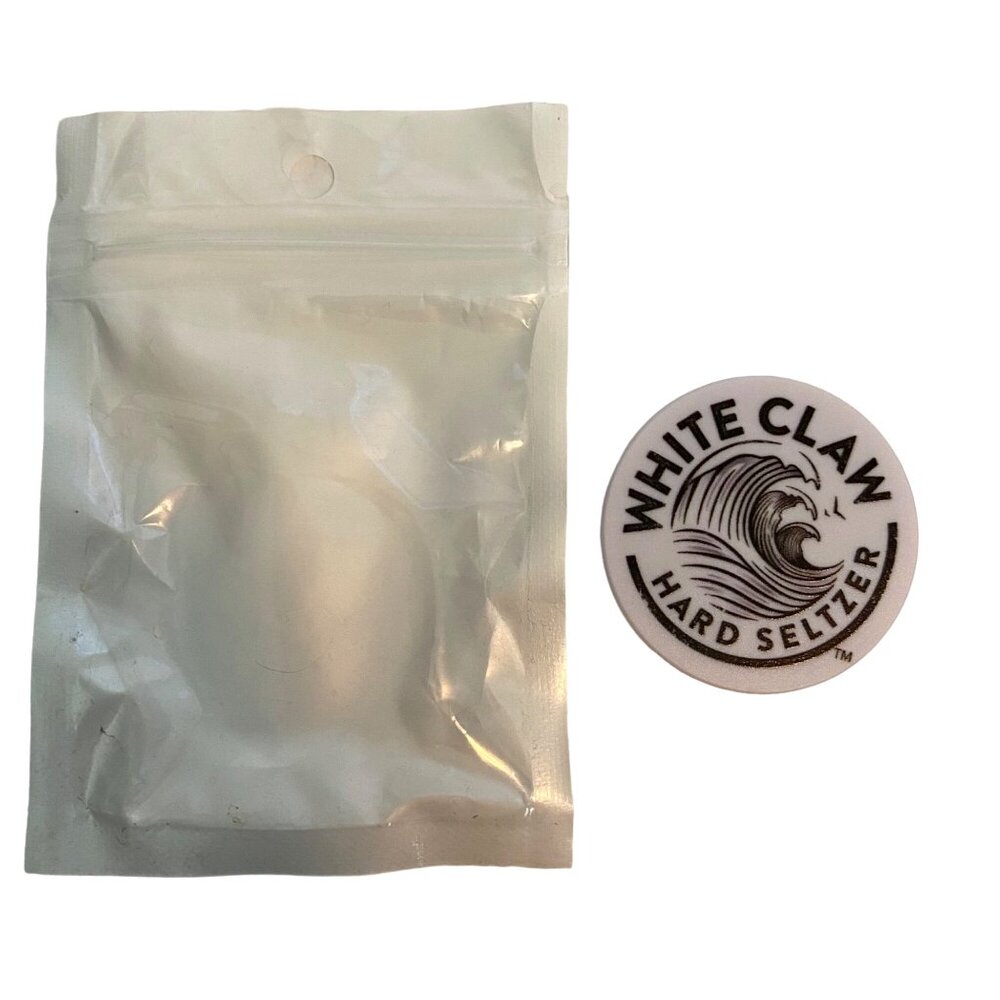 White Claw White Black Expandable Phone Holder Promo Swag